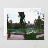 Park in Teheran Postkarte (Vorne/Hinten)