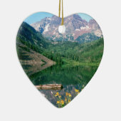 Park kastanienbraune Bell White River Colorado Keramik Ornament (Rechts)