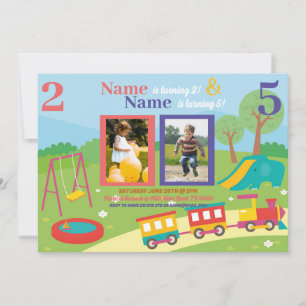 Park Kindergeburtstag Girls Boys Jegliches Alters Einladung