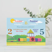 Park Kindergeburtstag Girls Boys Jegliches Alters Einladung (Stehend Vorderseite)