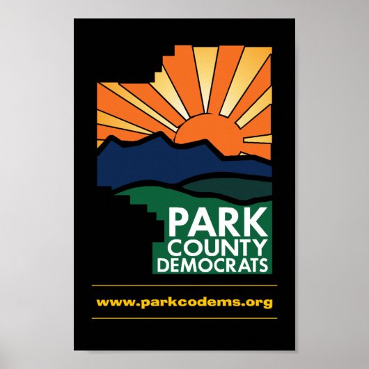 Park Landkreis Democrats Poster (Vorne)