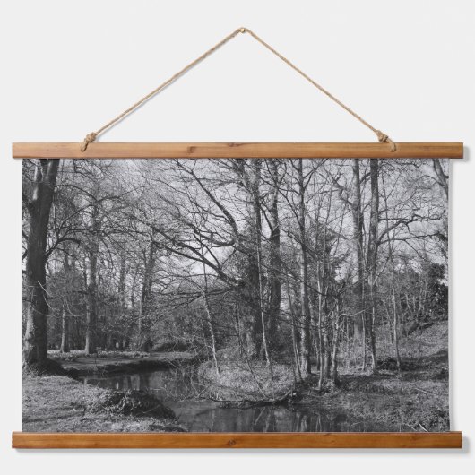 Park Landscape - Bute Park, Cardiff Wandteppich Mit Holzrahmen (Vorne)