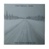 Park-Landstraßen-Eis-Fliese Fliese (Vorderseite)