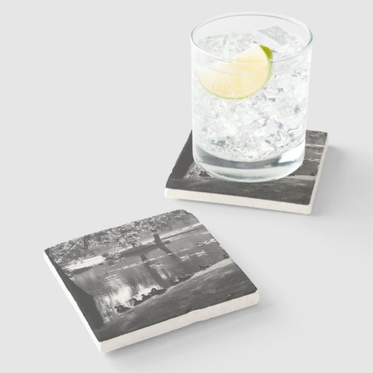 Park Life Küstenercnm Steinuntersetzer (Seitenansicht)