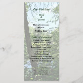 Park mit Brücke in der Ferne Hochzeitsprogramm Programm (Vorderseite)