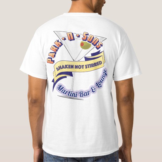 Park N Sons Martini Bar & Lounge T-Shirt (Rückseite)