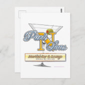 Park N Sons Martini Bar Spaß Postkarte (Vorne/Hinten)