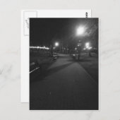 Park nachts postkarte (Vorne/Hinten)