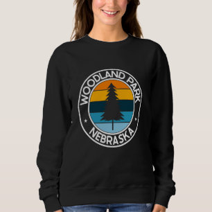 Park Nebraska NE USA City Pride Retro Sun Sweatshirt