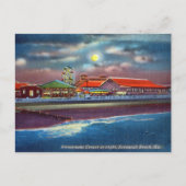 Park Night Tybee Island Historic Postkarte (Vorderseite)