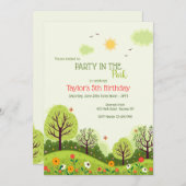 Park Party Einladung (Vorne/Hinten)