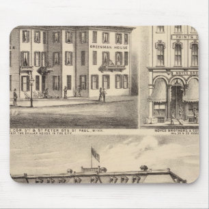 Park Place Hotel, Greenman House, Minnesota Mousepad