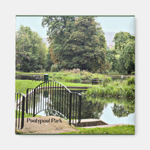 Park Pontypool in Torafen, Wales Magnet