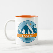 Park Range Colorado Zweifarbige Tasse (Links)