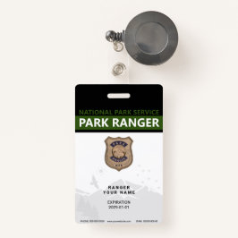 Park Ranger Abzeichen Ausweis