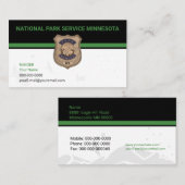 Park Ranger Business Card Visitenkarte (Vorne/Hinten)