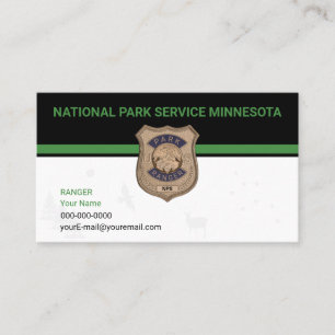 Park Ranger Business Card Visitenkarte