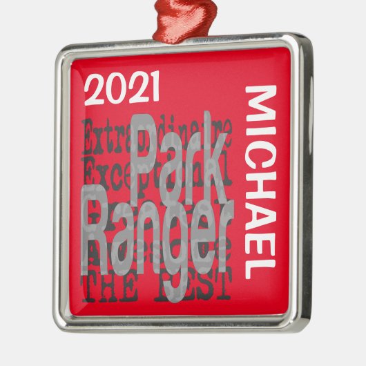 Park Ranger Extraordinaire CUSTOM Ornament Aus Metall (Links)
