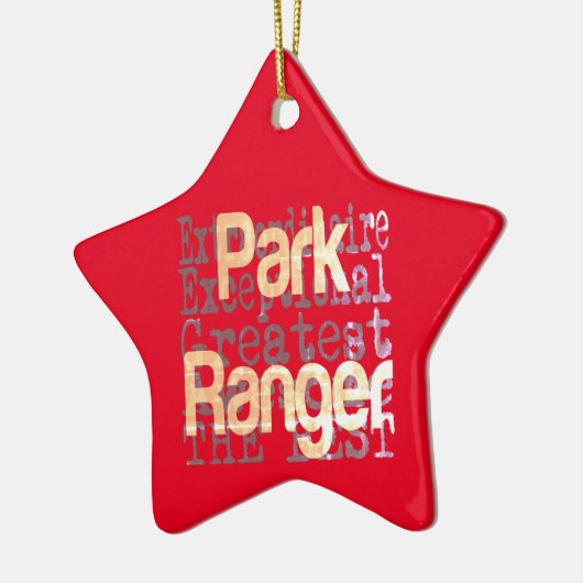 Park Ranger Extraordinaire Keramik Ornament (Links)