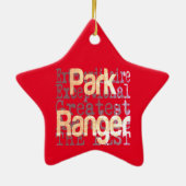 Park Ranger Extraordinaire Keramik Ornament (Hinten)