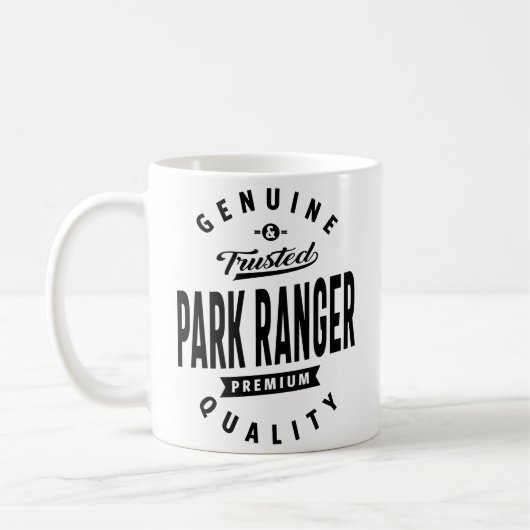 Park Ranger Geschenk Funny Job Titel Beruf Kaffeetasse (Links)