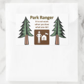 Park Ranger Rechteckiger Aufkleber (Tasche)