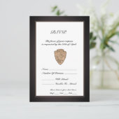 Park Ranger Retirement Response Card RSVP Karte (Stehend Vorderseite)