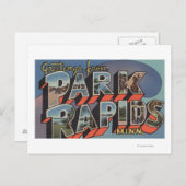 Park Rapids, Minnesota - Große Buchstabenszenen Postkarte (Vorne/Hinten)