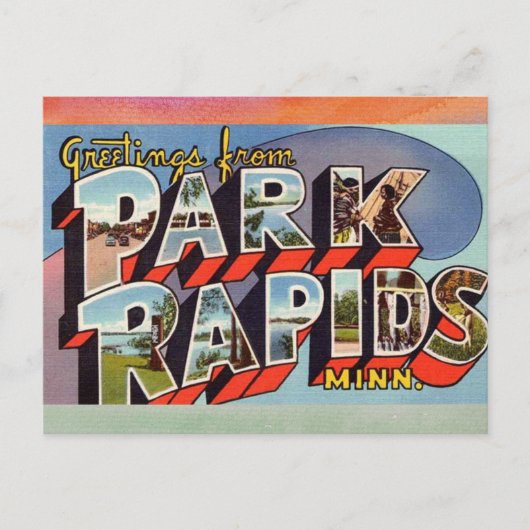 Park Rapids Minnesota Postkarte (Vorderseite)