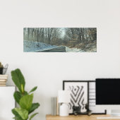Park Road in Winterposter Poster (Heimbüro)