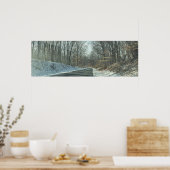 Park Road in Winterposter Poster (Küche)