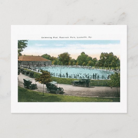 Park, Schwimmbad, Louisville, Ky Postkarte (Vorderseite)