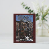 Park Slope, Brooklyn, NY Brownstone Postkarte (Stehend Vorderseite)