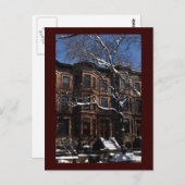 Park Slope, Brooklyn, NY Brownstone Postkarte (Vorne/Hinten)