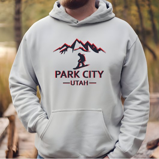 Park Stadt Utah Snowboarden Hoodie