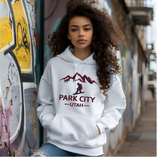 Park Stadt Utah Snowboarden Hoodie