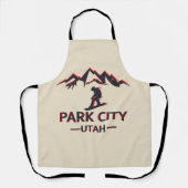 Park Stadt Utah Snowboarden Schürze (Vorderseite)