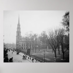 Park Street Church and Granary Burial Ground Poster