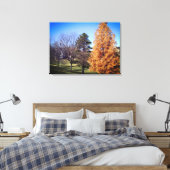 Park Stretched Canvas Print Leinwanddruck (Insitu (Schlafzimmer))