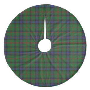 Park tartan grün kariert fleece weihnachtsbaumdecke