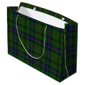 Park tartan grün kariert große geschenktüte (Rückseite Schrägansicht)