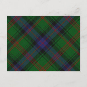 Park tartan grün kariert postkarte