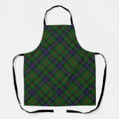 Park tartan grün kariert schürze (Vorderseite)