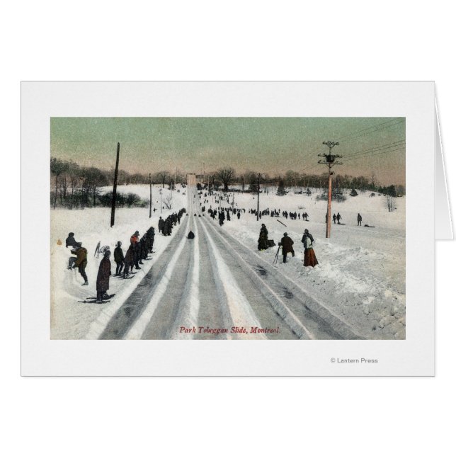 Park Toboggan Slide View, Montreal, Kanada (Vorderseite (Horizontal))