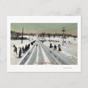 Park Toboggan Slide View, Montreal, Kanada Postkarte