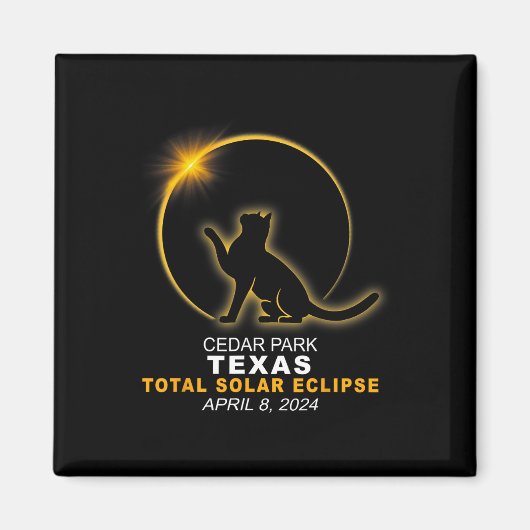 Park Total Solar Eclipse 8.4.2024 Magnet (Vorne)