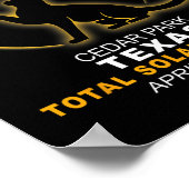 Park Total Solar Eclipse 8.4.2024 Poster (Ecke)