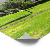 Park und Berg in Bozen (Italien) Poster (Ecke)