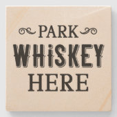 Park Whiskey Hier - Stone Untersetzer (Vorderseite)