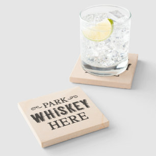 Park Whiskey Hier - Stone Untersetzer